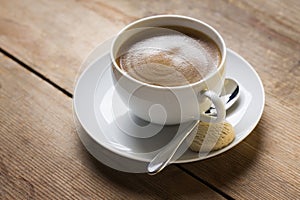 Image of a cup of coffee on a suacer