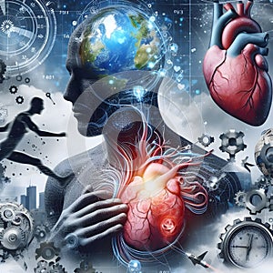 image of the current state of the human heart, mind and soul to combat the woes of the world.