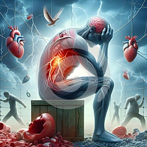 image of the current state of the human heart, mind and soul to combat the woes of the world.