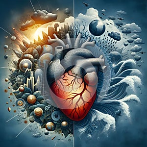 image of the current state of the human heart, mind and soul to combat the woes of the world.