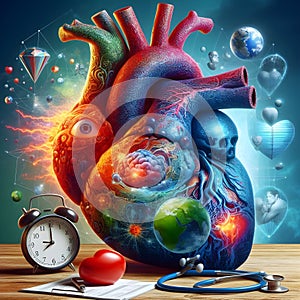 image of the current state of the human heart, mind and soul to combat the woes of the world.