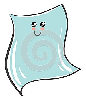 Image of cute blanket, vector or color illustration