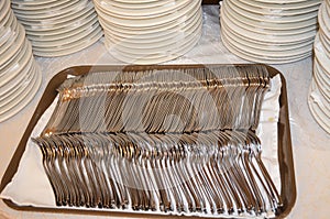 An image of cutlery on a table,