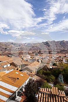 Image of Cuzco city in Peruvian Andes. Capital of the Incas empire.