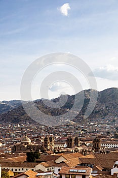 Image of Cuzco city in Peruvian Andes. Capital of the Incas empire.