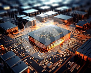 The Cybernetic technology has electronic circuits and aCPU unit.