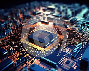 The Cybernetic technology has electronic circuits and aCPU unit.