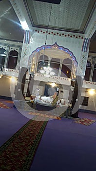 Image of Darbaar sahib in Gurudwara Sahib in india in punjab village