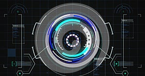 Image of data processing on digital screen