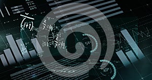 Image of data processing and graphs