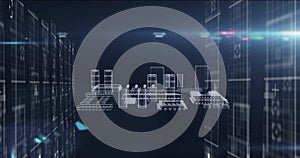 Image of data processing over computer processor