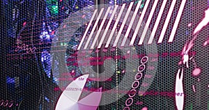 Image of data processing over computer servers