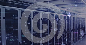 Image of data processing over computer servers