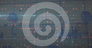 Image of data processing over grey background