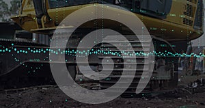 Image of data processing over rubbish dump