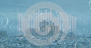 Image of data processing over rubbish dump