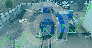 Image of data processing over rubbish dump