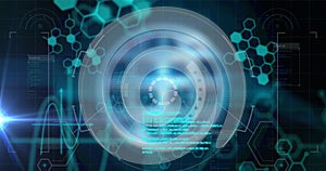 Image of data processing over scope scanning