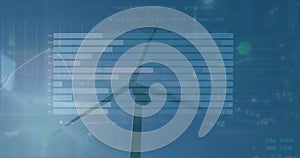 Image of data processing over wind turbine