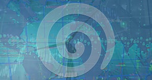 Image of data processing over wind turbine