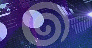 Image of data processing and statistics over grid