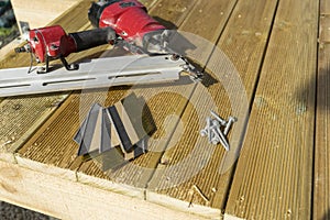 Deck construction with nails and screws