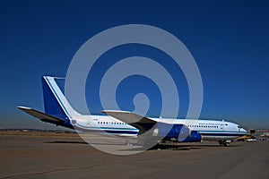 Decommisioned Boeing 707 on open air display at the South African Air Force Museum