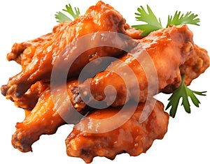 Image of Delicious-looking Buffalo wing. AI-Generated.