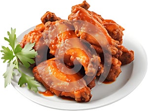 Image of Delicious-looking Buffalo wing. AI-Generated.