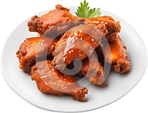 Image of Delicious-looking Buffalo wing. AI-Generated.