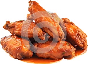 Image of Delicious-looking Buffalo wing. AI-Generated.