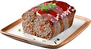 Image of Delicious-looking Meatloaf. AI-Generated.