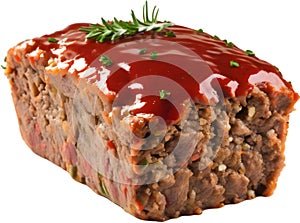 Image of Delicious-looking Meatloaf. AI-Generated.