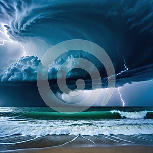 An image depicting ominous clouds gathering over a stormy indicating the imminent arrival of a