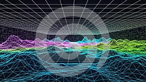 Abstract data network visualization