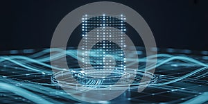 Abstract digital network with central node