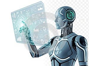 Advanced robot interacting with digital interface