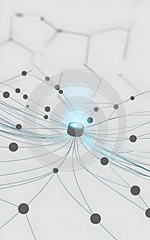 Central node connecting multiple data points