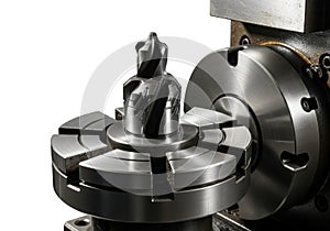 Precision machining tool in operation