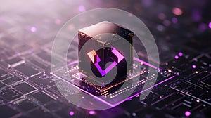 Quantum Computing and Blockchain: Conceptual Background with CPU Core Code, Cube Blocks, and Artificial Intelligence for