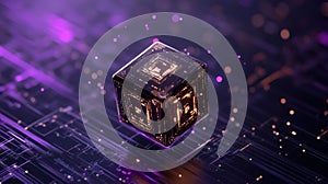 Quantum Computing and Blockchain: Conceptual Background with CPU Core Code, Cube Blocks, and Artificial Intelligence for