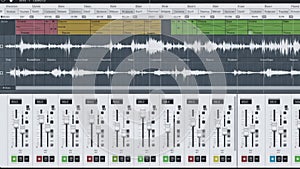 Digital audio workstation interface