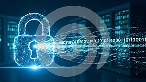 Secure digital lock with binary code