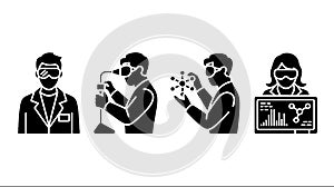 Scientist Working Lab Experiment Molecular Structure Research Analysis