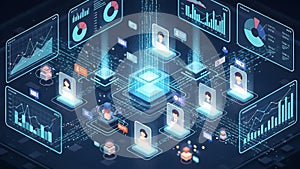 Digital Transformation and Data Analysis Concept