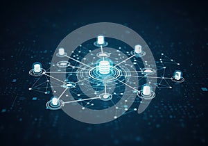 Digital network of interconnected cloud servers and data nodes