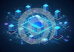 Advanced cloud network with interconnected data centers and servers