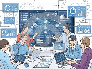 Collaborative data analysis in a modern office setting