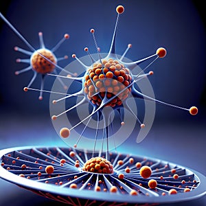 Vivid Molecular Structure Illustration