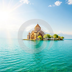 Sevanavank Monastery on Lake Sevan, Armenia